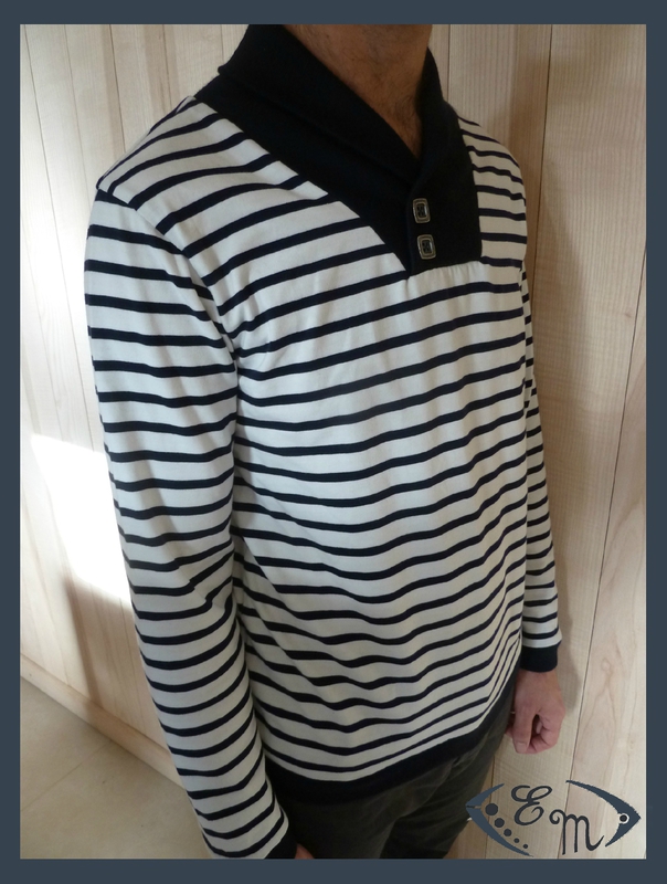 sous pull jersey homme patron couture col marin