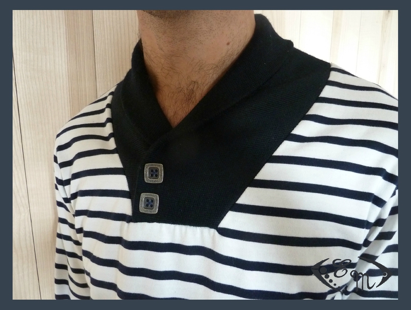 sous pull jersey homme patron couture col marin