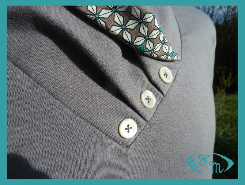 sous pull jersey homme patron couture col plis