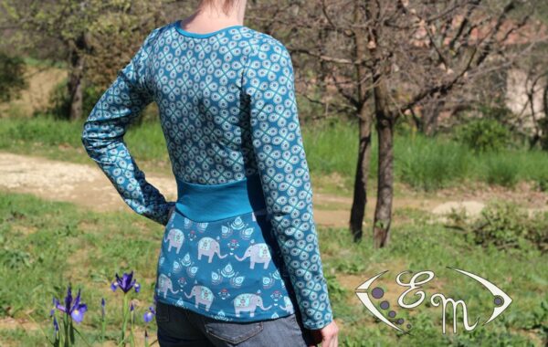 erine erine patron couture femme robe debardeur top sous pull rondeurs fine empiècement