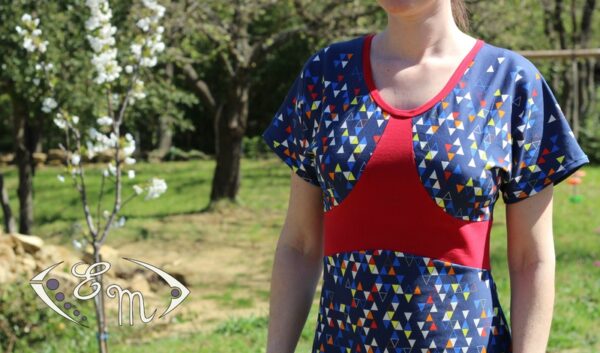 erine erine patron couture femme robe debardeur top sous pull rondeurs fine empiècement