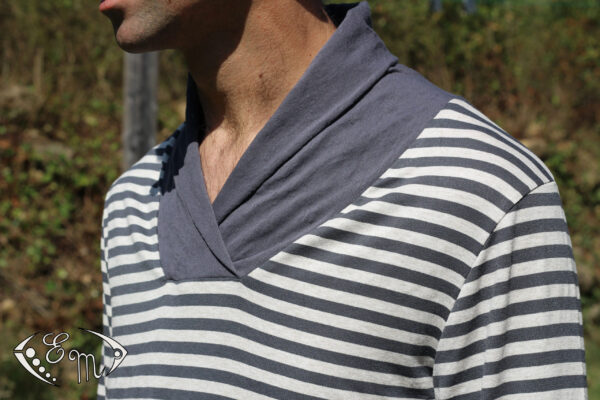 aconit sous pull col marin jersey patron couture