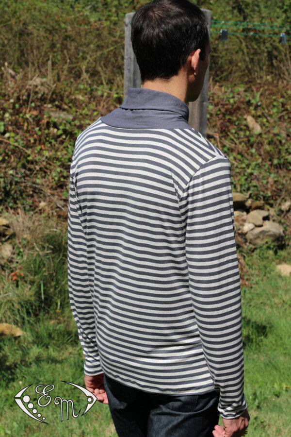 aconit sous pull col marin jersey patron couture