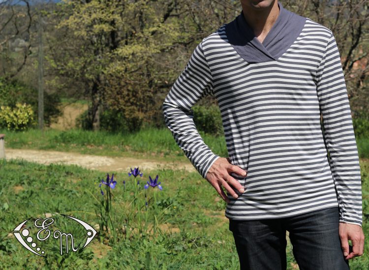 aconit sous pull col marin jersey patron couture