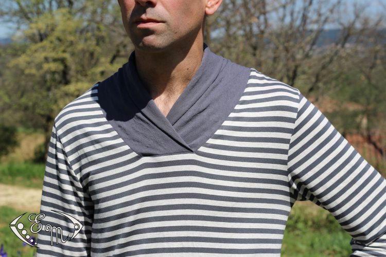 aconit sous pull col marin jersey patron couture