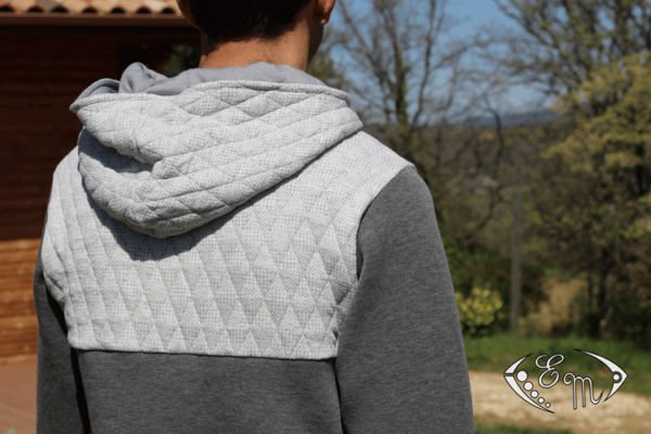 aconit sous pull capuche jersey patron couture