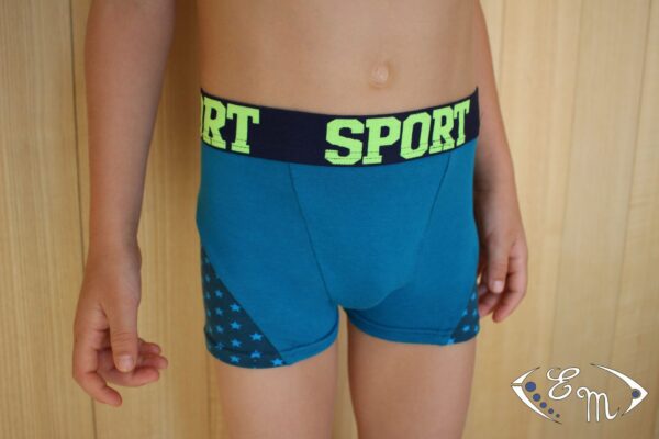 boxer forever bleu 4 slip caleçon boxer jersey lingerie garçon patron couture