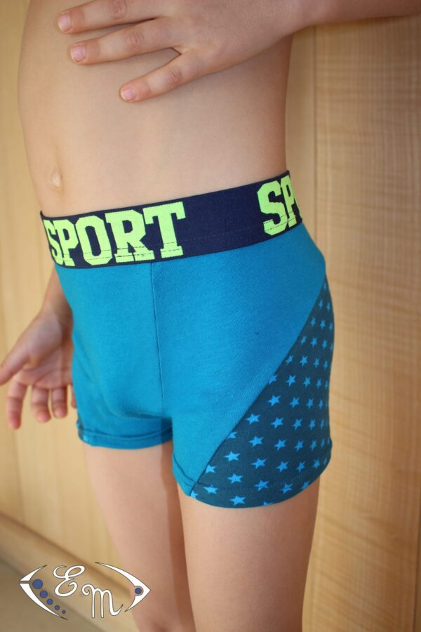boxer forever bleu 9 slip caleçon boxer jersey lingerie garçon patron couture