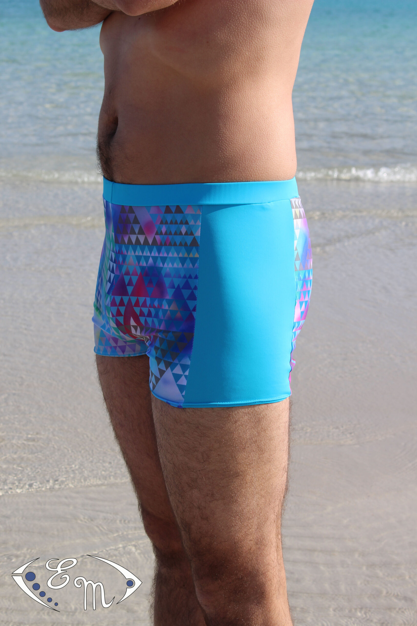 embrun maillot de bain, patron de couture, patron de maillot de bain, boxer, homme, lycra
