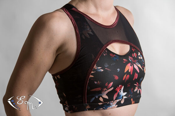 Supporter avec arrondis patron de couture, patron de lingerie, patron de brassière, patron etoffe malicieuse, biais élastique, couture de lingerie, couture, lycra, sport, diy couture, diy, tutoriel couture