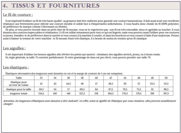sérénité fournitures 1 Sérénité la culotte