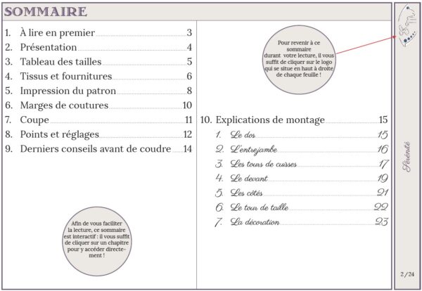 sérénité sommaire Sérénité la culotte
