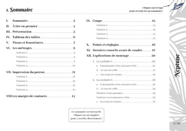 NEPTUNE Sommaire et fournitures_Page_1 Neptune le shorty