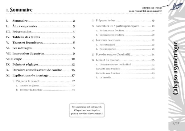 CALYPSO ASYMETRIQUE explications_Page_1 Calypso femme : version asymétrique