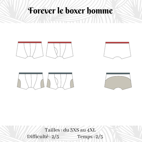 Forever le boxer 3XS-4XL