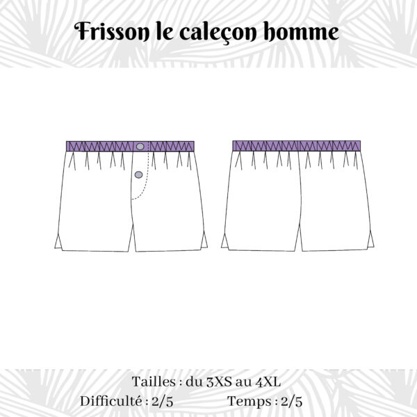 frisson le caleçon homme Frisson 3XS-4XL