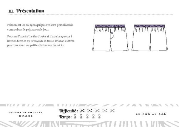 FRISSON le caleçon homme Explications_Page_2 Frisson 3XS-4XL