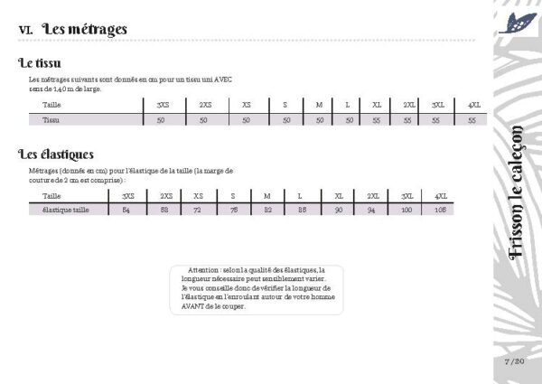 FRISSON le caleçon homme Explications_Page_5 Frisson 3XS-4XL