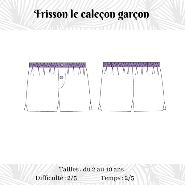 frisson le caleçon garçon Frisson 2-10 years